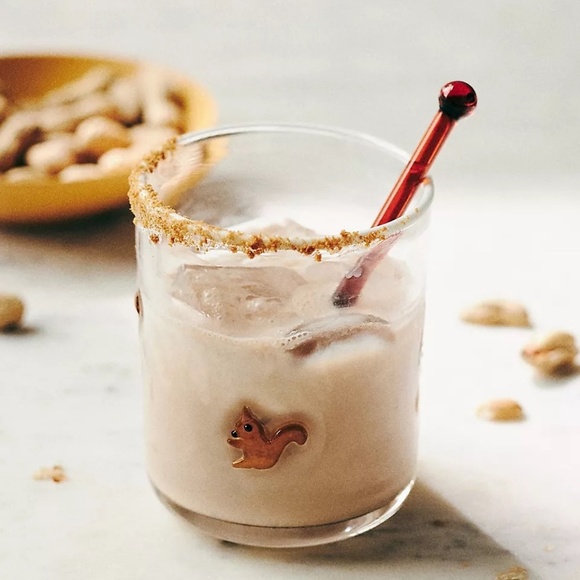 NWT Anthropologie Icon Squirrel   Juice Glass NWT - Picture 1 of 3